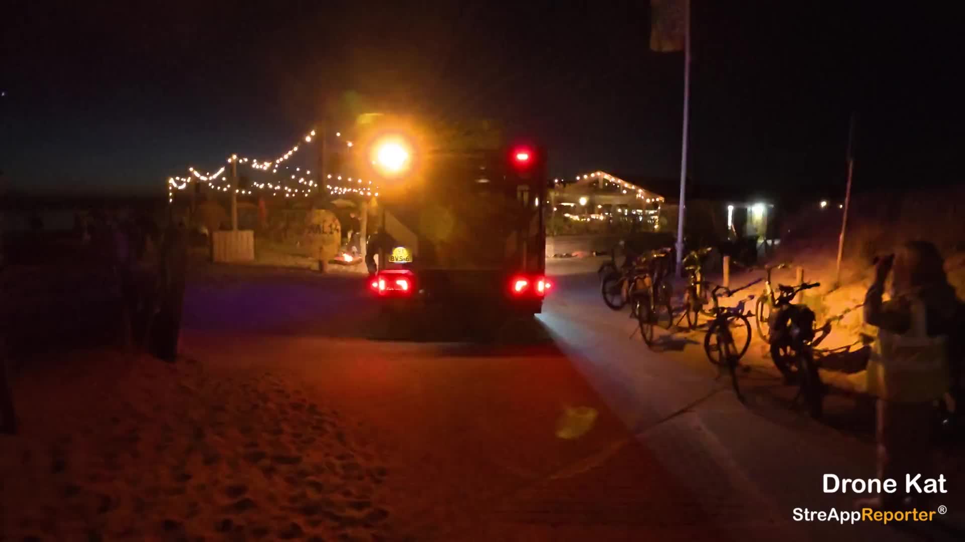 Brand op het strand