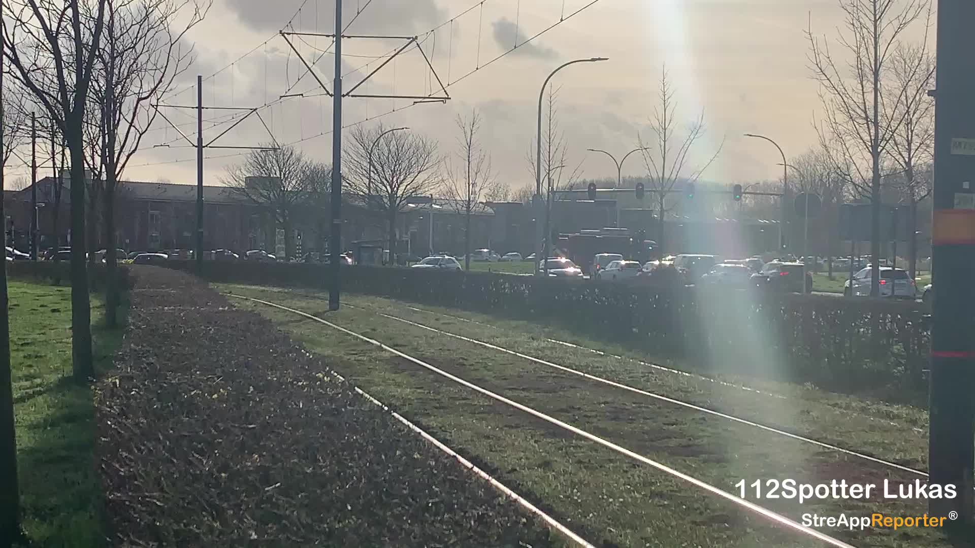 Botsing tram en vrachtwagen