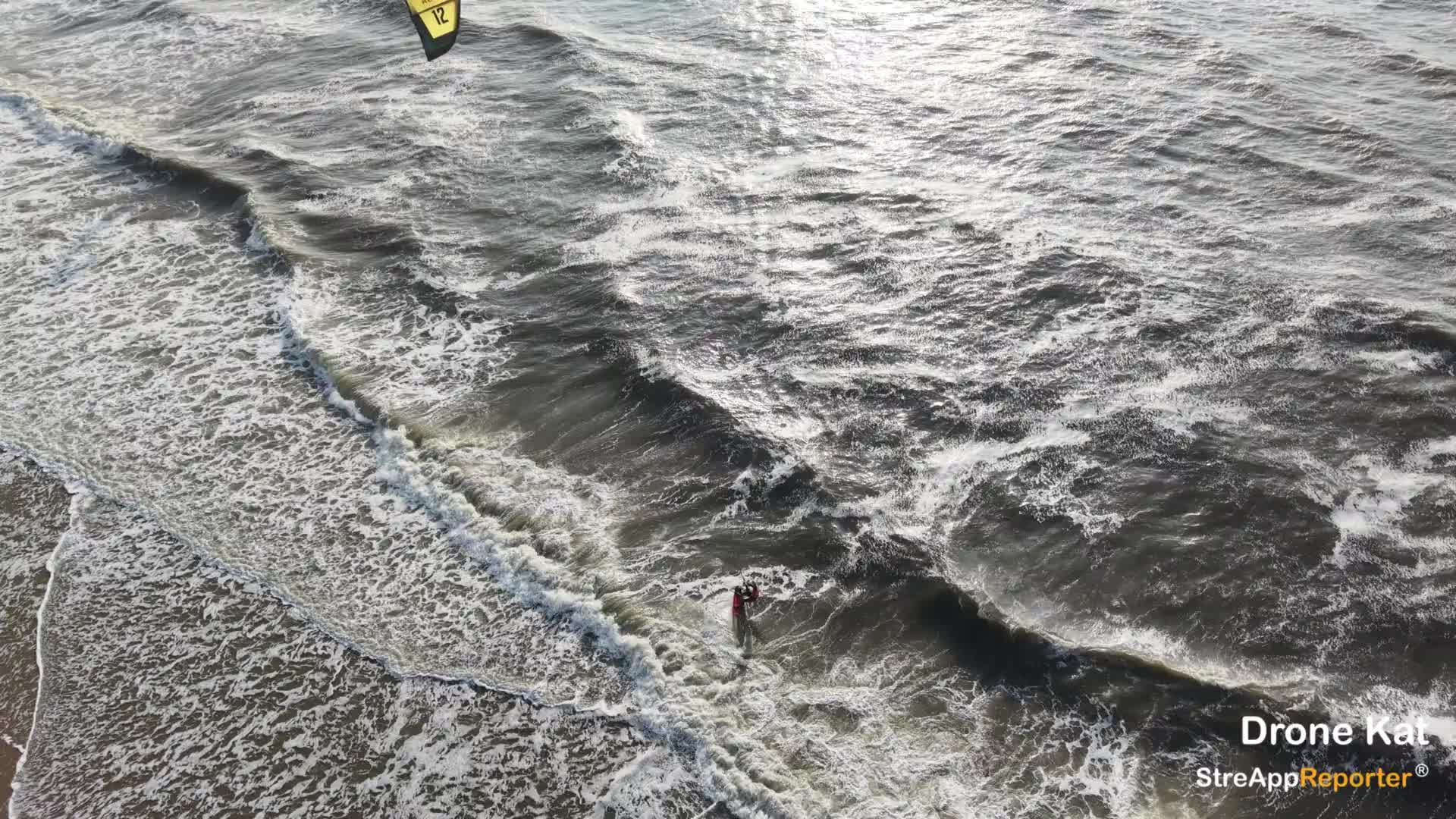 Kite Surfers in Actie