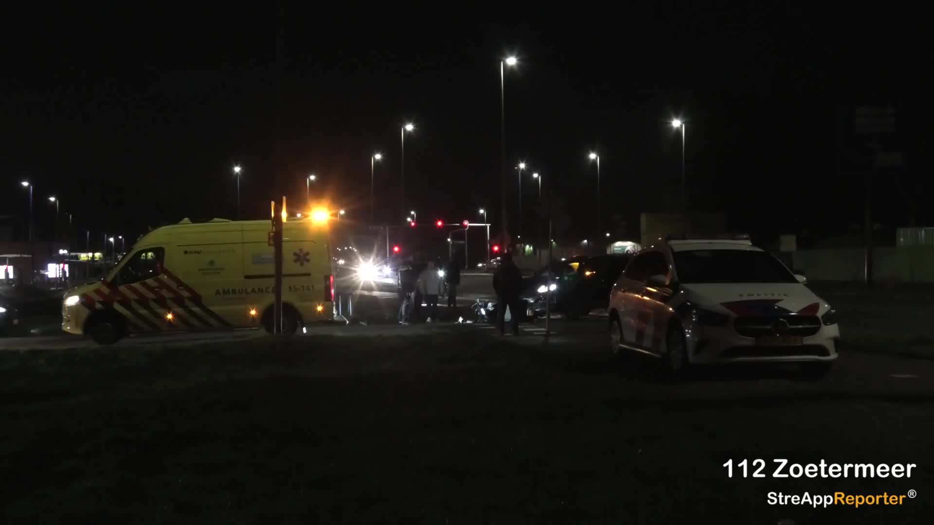 Ongeval auto en scooter