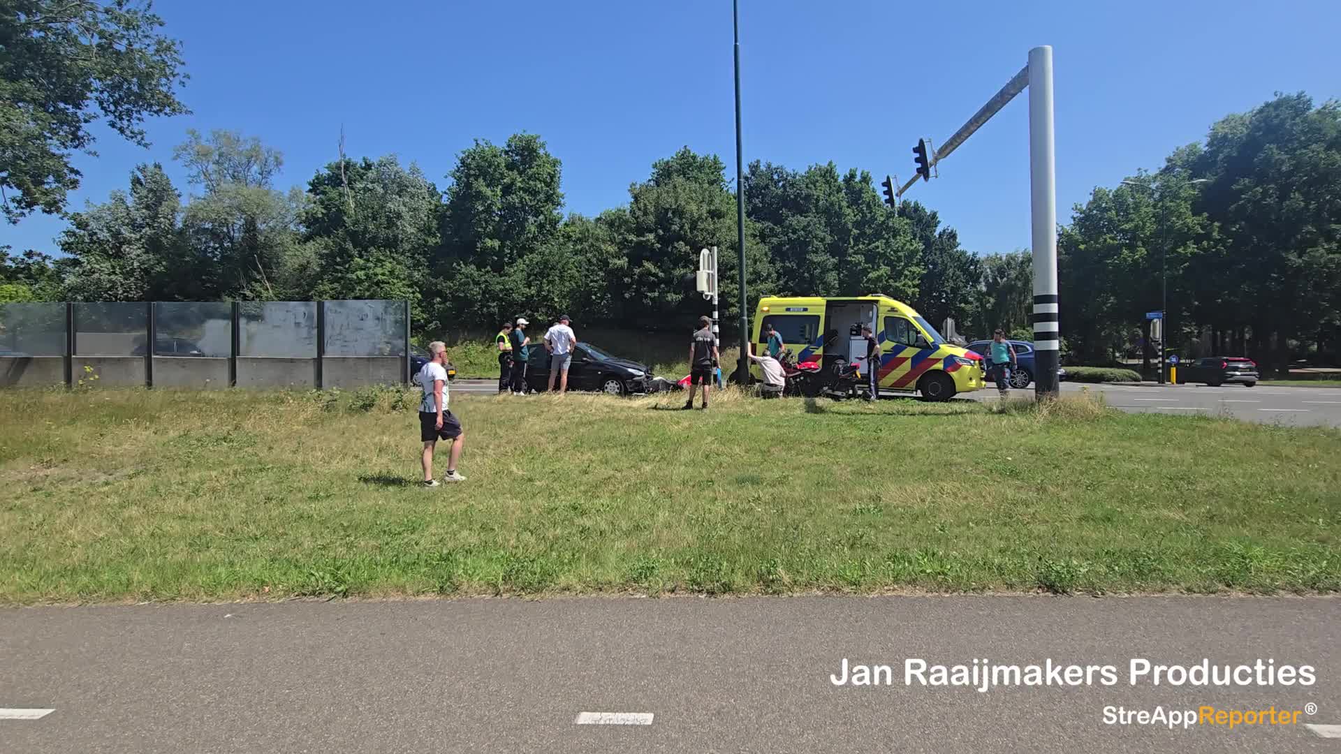 Motorrijder licht gewond