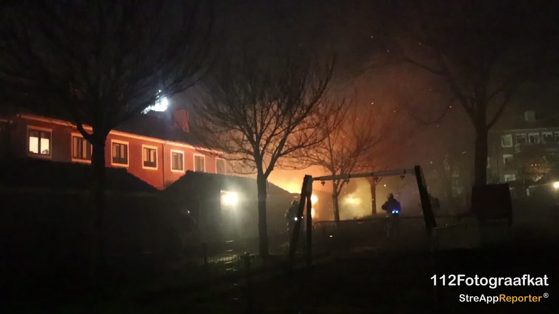 Middelbrand in schuur Katwijk
