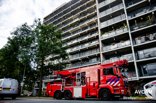 kleine brand in een flat Meijhorst Nijmegen. 