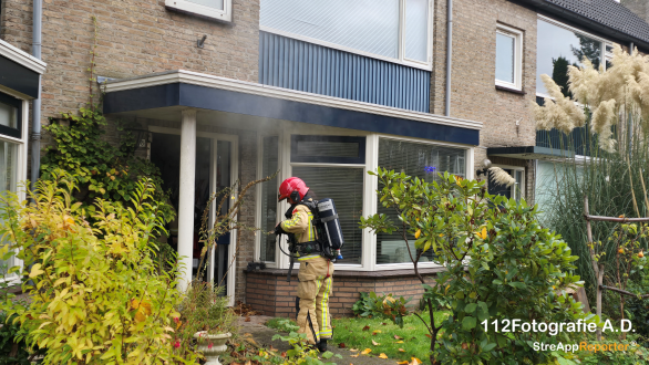 Brandweer komt in actie bij woningbrand