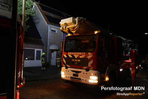 Schoorsteenbrand in Heukelum brandweer Asperen en Leerdam uit gerukt 