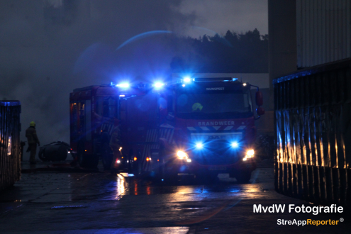 Brand in schroothoop