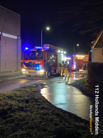 Woningbrand in Voorhout: hulpdiensten snel ter plaatse