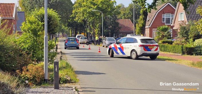 Motorrijder onderuit gegaan