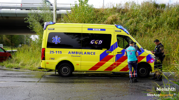 Kop staart aanrijding op de Audioweg