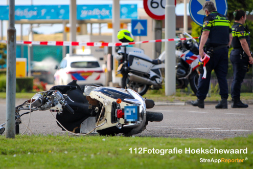 Ongeval tussen motor en scooter Nieuw-Beijerland