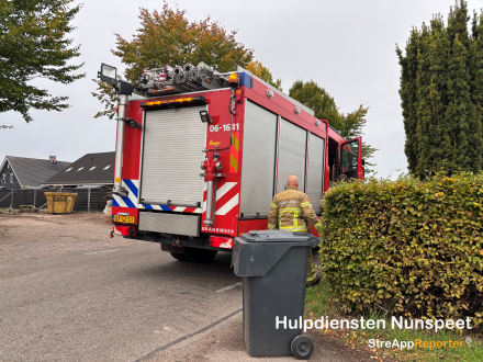 Brandweer rukt uit voor gaslekkage in Nunspeet