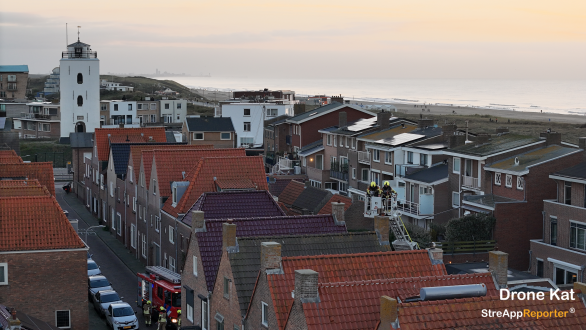 Schoorsteenbrand Vuurbaakstraat Katwijk