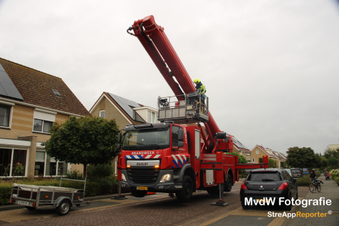 Brandweer ingezet voor afhijsen