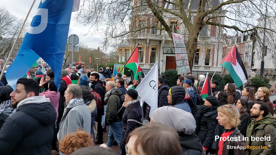 Grote pro-Palestina demonstratie in Amsterdam