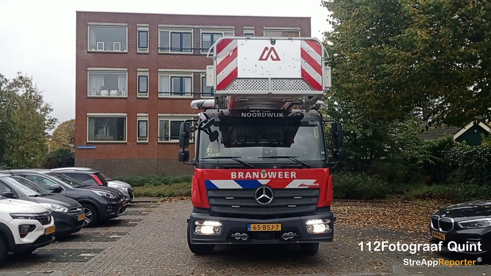 Afhijsing brandweer Noordwijkerhout 