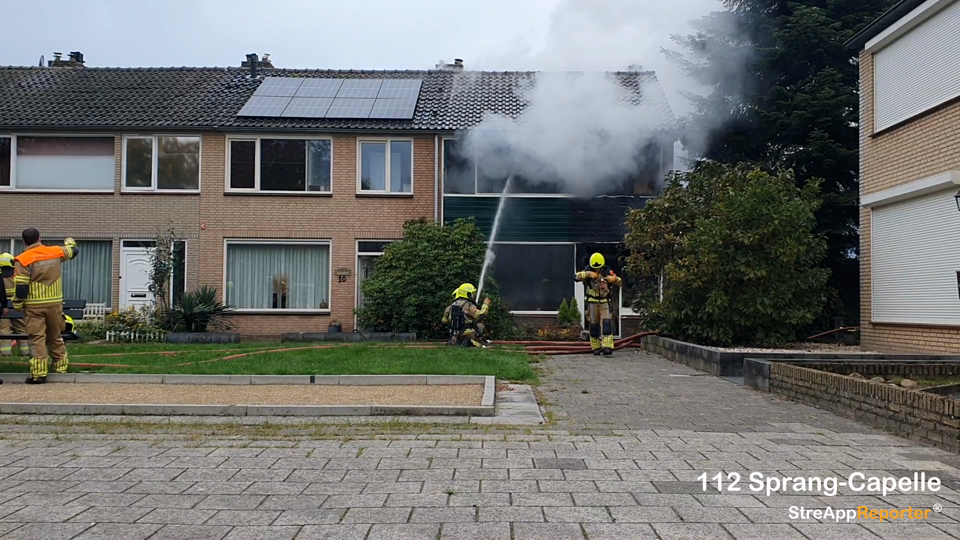 Woningbrand in Waalwijk
