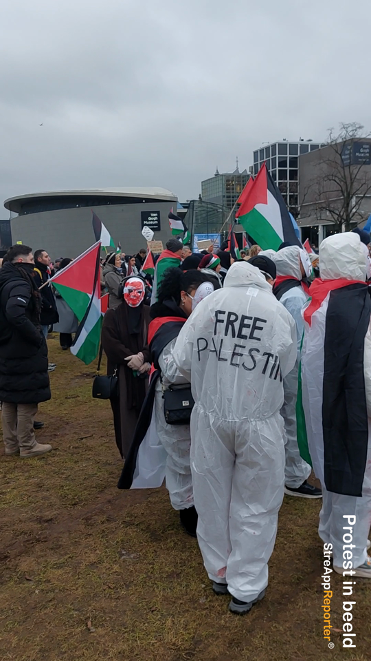 Pro-Palestijns protest in Amsterdam