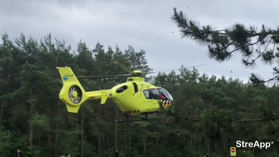 Traumahelikopter word in gezet bij medische nood